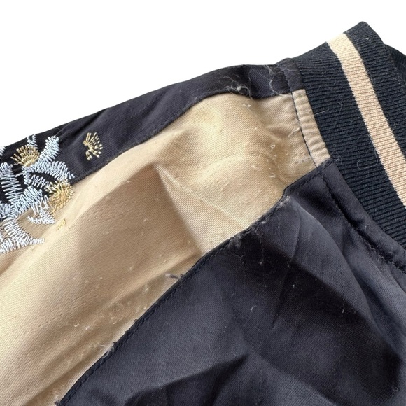 Sukajan Jabiru Bird Souvenir Japan Tourist Bomber Jacket Nature Asian Vintage - Picture 9 of 14